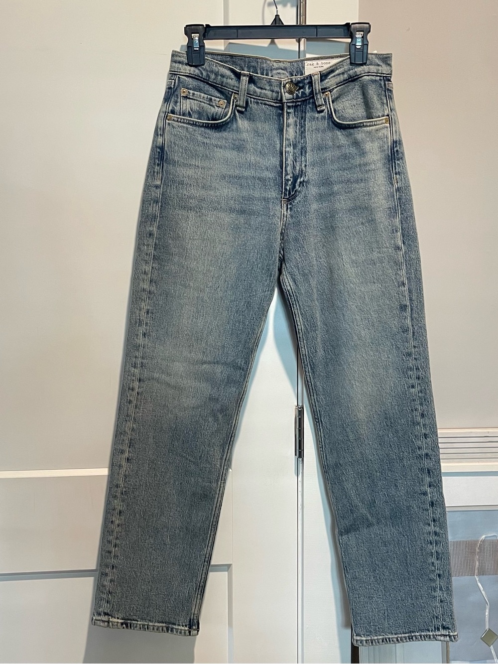 rag & bone Harlow Mid-Rise Ankle Straight Jeans - Picture 4 of 9